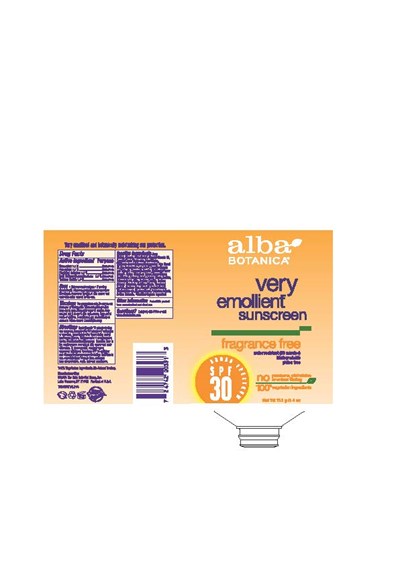 Tube Label (Alba Ve Sunscreen Spf30 Fragrance Free Tube Label)